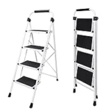 OLIXIS 4-Step Ladder Stool Now $39.99, Supports Up to 330lbs