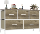 Amazon.com: 5-Drawer 38″ Olixis Fabric Bedroom Dresser w/ Metal Frame at $28.99 (36% off)