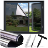 One Way Privacy Window Film – Reflective Sun Blocking Tint for $5.64