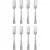 Oneida Zinc Everyday Flatware Set of 8 Dinner Forks for $4.99