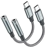 OneKer USB Type C to 3.5mm Headphone Jack Adapter – 2-Pack for $6.00