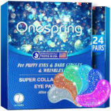 Onespring Collagen Under Eye Gel Patches – 24 Pairs for $5.27