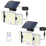 Onforu Solar Outdoor Lights – 3500LM Motion Sensor Flood Lights for $13.74