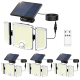 Onforu Solar Outdoor Flood Lights with Motion Sensor – 3500LM for $24.99