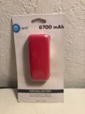 ONN Portable Battery Power Bank 6700mAh USB Charger – $11.99