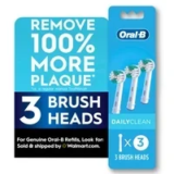 Oral-B Daily Clean Replacement Toothbrush Heads, 3-Count – $11.99 at Walmart $5