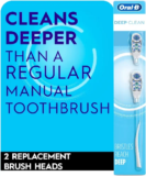 Oral-B Deep Clean Battery Powered Toothbrush Replacement Heads – 2 Count for $0.97
