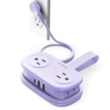 ORICO 4′ Purple Travel Power Strip Now $13