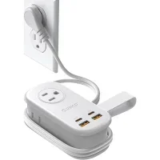 Orico 7-in-1 Travel Power Strip with Flat Plug & 4′ Extension Cord for $19.79