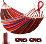 Outerman 275″x61″ Camping Hammock with 500lbs Capacity for $18.14