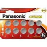 Panasonic CR2032 3V Lithium Coin Cell Batteries (10-Pack) – $6.99