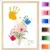 PANIED Flower Bouquet Handprint Art Craft DIY Kit for $11.49