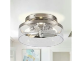 Parrot Uncle 12.6″ Flush Ceiling Fan for $64.99 – Save $34