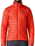 Patagonia Men’s Nano Puff Jacket in Sizzle Red for $103