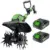 Patoolio T20 20V Cordless Electric Garden Tiller with 2 Batteries for $99.98