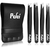 Pefei 4-Piece Professional Stainless Steel Tweezers Set for $3.99