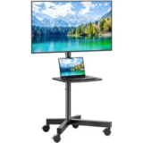 Perlesmith PSTVMC10 Mobile Rolling TV Stand Cart for 26-60″ TVs – Now $27.00
