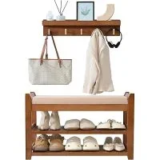 Petkaboo 28″ Shoe Rack with Coat Rack Now Only $40.75