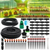 Petuol 100ft Drip Irrigation Kit with Adjustable Nozzles for $15.99