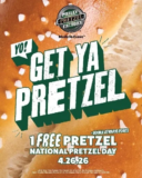 Get a Free Pretzel at Philly Pretzel Factory for National Pretzel Day $0.00