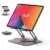 Phixero 12.9″ Rotating Aluminum Foldable Tablet Stand for $13.99