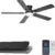 Phylluz 52″ DC Motor 6-Speed Flush Mount Ceiling Fan Light for $42.59