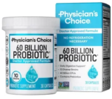 Physician’s Choice Probiotics 60 Billion CFU (30 Capsules) with Prebiotic Fiber Blend – Just $11