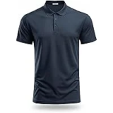 PINSPARK Men’s Golf Polo Shirt – Quick Dry Fabric for $8.99