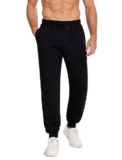 PINSPARK Men’s Fleece Lined Joggers with Zipper Pockets for $9.99