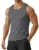 PINSPARK Men’s Quick Dry Tank Top – Dark Grey for $6.99