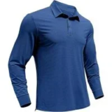 Pinspark UPF 50 Long Sleeve Lightweight Men’s Polo Shirt for $9.99