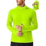 Pinspark UPF 50+ Quick Dry Men’s Long Sleeve Hoodie with Mask for $12.99
