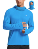 PINSPARK UPF 50+ Sun Protection Hoodie with Mask for $10.99