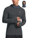 PINSPARK Men’s UPF 50+ Sun Protection Hoodie with Mask for $11.99