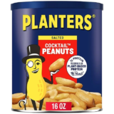 Planters Salted Cocktail Peanuts 16oz for $2.37