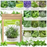 Plantmew 15-Pack 4,500+ Non-GMO Heirloom Seeds Kit – $7.95