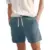 Plepan 5″ Men’s Corduroy Shorts with Waist Drawstring for $9.89