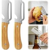 Polsmtx 2-in-1 Stainless Steel Vegetable Peeler Set for $7.49
