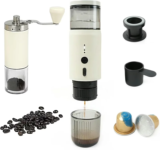 Portable Espresso Coffee Machine and Manual Grinder Set for $20 $20.00