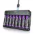 POWXS 8-Pack 3000mAh AA Rechargeable Batteries with Charger for $19.07