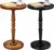 Premium Solid Wood Side Table in Warm Brown/Black for $21.49