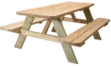 Premium Wood Picnic Table Kit with Pressure Treated Legs for $89.98