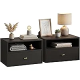Prepac Floating Shelf Side Table with Drawer for $87.99