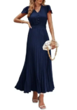 PRETTYGARDEN Women’s V Neck Ruffle Maxi Dress for $14.99