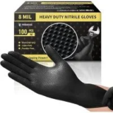 Promedix P Heavy Duty Nitrile Gloves with Diamond Texture for $13.19
