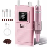 Pruk Professional Electric Nail Drill Kit – Portable 40000RPM Cordless – $22.46