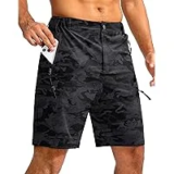 Pudolla Men’s 9-Inch Inseam Hiking Cargo Shorts – $14.99 at Amazon