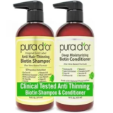 PURA D’OR Anti-Thinning Biotin Shampoo & Conditioner Set for $21
