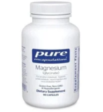 Pure Encapsulations Magnesium Glycinate 120mg – 90 Vegetarian Capsules – $15.63 ($31.89 Original)