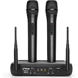 Pyle PDWM2135 Wireless Microphone System with 2 Handheld Mics for $34.99